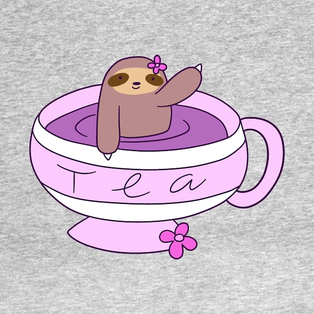 Cup of Tea Sloth by saradaboru